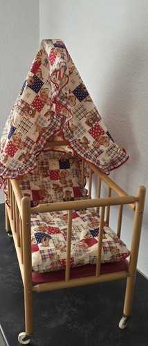 Puppenbett himmelbett auf - puppenbett,