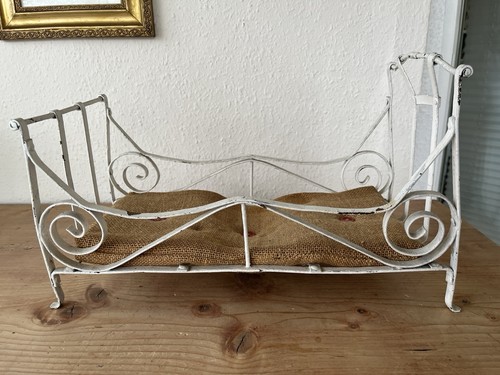Antikes puppenbett metall - antikes,