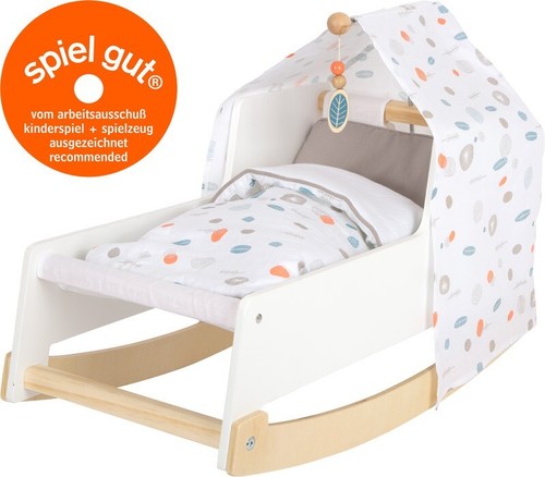 Puppenwiege holz x - 28,
