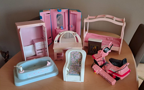 Puppenmöbel set barbiemöbel - puppenmöbel-set,